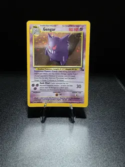 Pokemon Gengar TCG Fossil Holo Card 5/62 Unlimited Holo Rare (1999) Vintage WOTC - Image 1