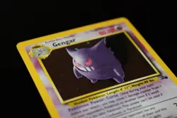 Pokemon Gengar TCG Fossil Holo Card 5/62 Unlimited Holo Rare (1999) MP - Image 1