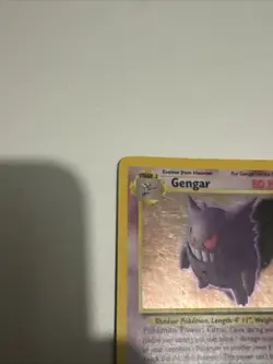 Pokemon Gengar TCG Fossil Holo Card 5/62 Unlimited Holo Rare (1999) Vintage - Image 2