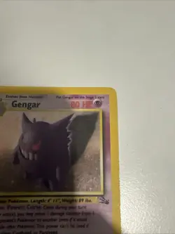 Pokemon Gengar TCG Fossil Holo Card 5/62 Unlimited Holo Rare (1999) Vintage - Image 3