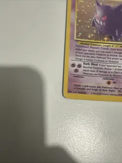 Pokemon Gengar TCG Fossil Holo Card 5/62 Unlimited Holo Rare (1999) Vintage - Image 5