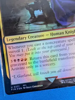 Garland, Knight of Cornelia #221 | Near Mint FOIL | FIN | Magic MTG - Image 2