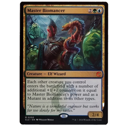 x4 Master Biomancer CLU MTG M/NM Playset Mythic Multi-color Creature Elf Wizard - Image 1