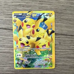 Pokemon TCG 2016 Lot Pikachu EX RC29/RC32 & Pikachu SWSH039 Promo Cards - Image 2