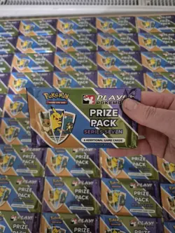 Play! Pokemon x 50 TCG Prize Pack Series 7 BRAND NEW SEALED Booster Packs - Image 1