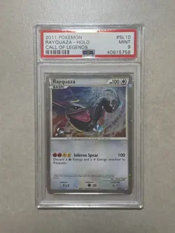 2011 Pokemon Call of Legends #SL10 Rayquaza Holo PSA 9 MINT SHINY - Image 1