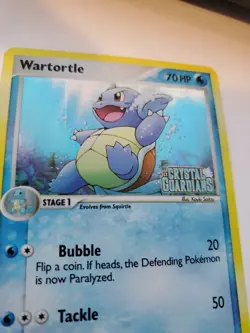 Wartortle Ex Holo Pokemon Card Base Fossil WOTC NM + U - Image 3