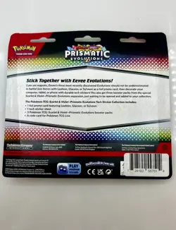 NEW Pokemon TCG Prismatic Evolutions Tech Sticker Collection Leafeon Sealed - Image 2