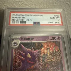 2023 Pokemon MEW EN HAUNTER Reverse Holo #93 PSA 10 - Image 3