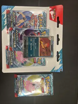 Pokemon TCG 3-Pack Booster Blister - Sv09: Journey Together + 1 Sealed Pack - Image 2