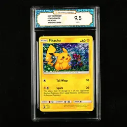 TQG 9.5 MINT+ 2017 Pokemon ENG Pikachu SM86 Promo - Image 1