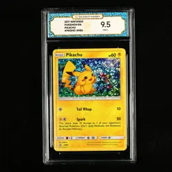 TQG 9.5 MINT+ 2017 Pokemon ENG Pikachu SM86 Promo - Image 2