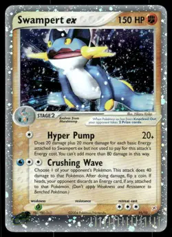 *THU NIGHT* Swampert ex 95/95 Team Magma vs Team Aqua Holo EX Rare - Image 1