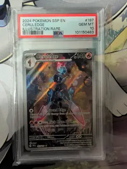 2024 Pokemon Surging Sparks Ceruledge #197/191 PSA 10 GEM MINT - Image 1