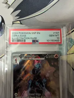2024 Pokemon Surging Sparks Ceruledge #197/191 PSA 10 GEM MINT - Image 3