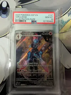 2024 Pokemon Surging Sparks Ceruledge #197/191 PSA 10 GEM MINT - Image 4