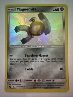 Magnemite SV27/SV94 Hidden Fates Shiny Vault Holo Rare Near Mint - Image 1