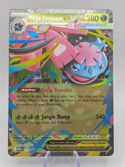 Pokemon TCG ega Venusaur ex Holo Mega Evolution Black Star Promo 013 Near Mint - Image 2