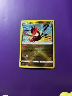 RADIANT ETERNATUS 105/159 RADIANT RARE CROWN ZENITH POKEMON HOLO NM - Image 1