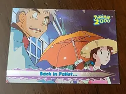 MP! Topps Pokemon The Movie 2000 - Back in Pallet... FOIL Movie Animation Editio - Image 1