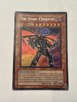 Yu-Gi-Oh! PTDN-EN017 The Dark Creator Secret Rare 1st Edition NM/M - Image 1
