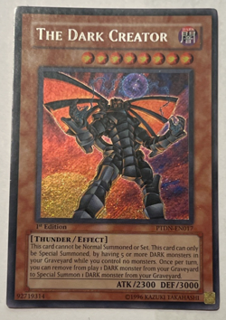 Yu-Gi-Oh! PTDN-EN017 The Dark Creator Secret Rare 1st Edition NM/M - Image 5