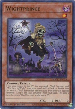 Yu-Gi-Oh! - 3X Wightprince - MAGO-EN124 - Gold Rare - 1st Ed - NM/M - NEW - Image 1