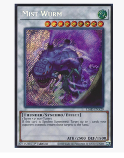 Mist Wurm - L26D-ENX29 - Secret Rare YuGiOh - Image 1