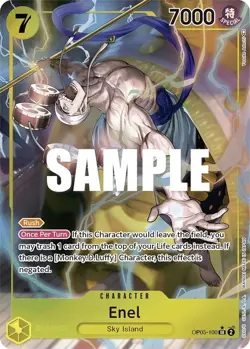 OP05 100 One Piece CCG TCG Enel Awakening of The New Era Alt Art 2023 PSA 10 - Image 2