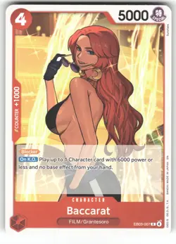 Baccarat EB03-007 Normal Extra Booster: One Piece Heroines Edition NM - Image 1