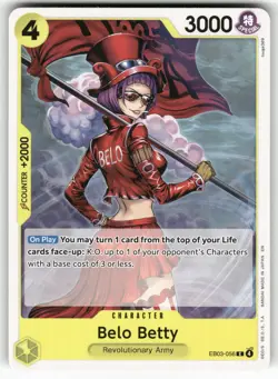 Belo Betty EB03-056 Normal Extra Booster: One Piece Heroines Edition NM - Image 1