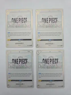 (x4) One Piece CCG EB02-058 UUUUUS! Event Rare Playset - Image 1