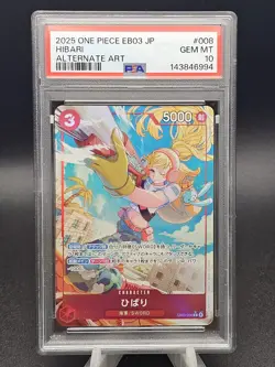 2025 One Piece JP EB03 Hibari Alternate Art PSA 10 - Image 1