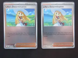 4 X Lillie’s Determination 119/132 Reverse Holo Pokemon Cards Playset NM - Image 2