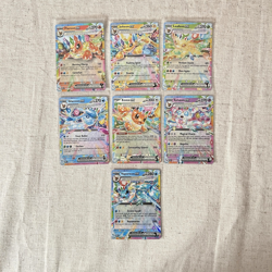 🐱🐱Pokemon Eeveelution ex Lot 7 Cards Eevee Flareon Jolteon Vaporeon NM - Image 1