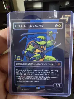 TMNT Leonardo, the Balance Legendary Creature MTG Card 3/3 - Image 1