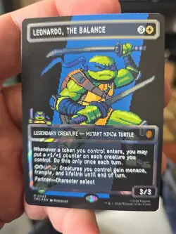 TMNT Leonardo, the Balance Legendary Creature MTG Card 3/3 - Image 4