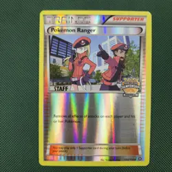 STAFF STAMPED Pokemon Ranger 104/114 Regional Promo Reverse Prize Nintendo Card - Image 1