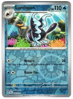 Lumineon 036/142 Reverse Holo SV07: Stellar Crown Pokemon TCG - Image 1