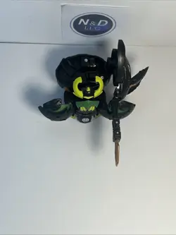 Bakugan Darkus Krakix & Lansor Combat Set Gundalian Invaders Rare W/ Card - Image 3