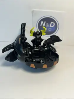 Bakugan Darkus Krakix & Lansor Combat Set Gundalian Invaders Rare W/ Card - Image 5