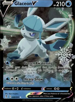 Glaceon V - (Holiday Calendar) Holo Ultra Rare Miscellaneous Cards & Products 0 - Image 1