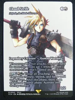Cloud Strife/Najeela the Blade-Blossom Borderless - FCA - Mtg Card #212 - Image 1