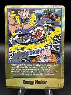 Son Goku Energy Marker E-53 Gold Manga Booster Dragon Ball Card English - Image 1