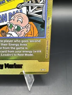 Son Goku Energy Marker E-53 Gold Manga Booster Dragon Ball Card English - Image 4