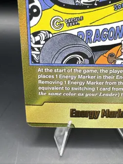 Son Goku Energy Marker E-53 Gold Manga Booster Dragon Ball Card English - Image 5