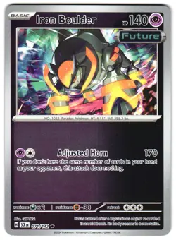 Iron Boulder 071/142 Reverse Holo SV07: Stellar Crown Pokemon TCG - Image 1