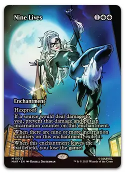 Nine Lives (Borderless) #3 (Foil) (NM) MAR Magic MTG - Image 1