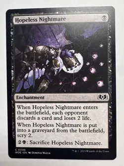 x1 Hopeless Nightmare WOE MTG 95 COMMON M/NM 1x - Image 1