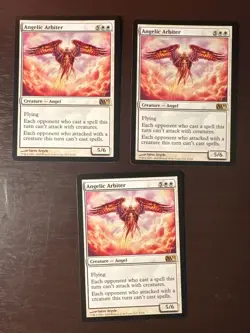 MTG Magic the Gathering Angelic Arbiter M11 Near Mint Raw x3 - Image 1